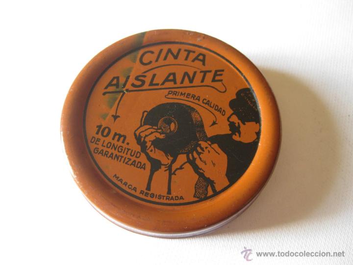 Cajas y cajitas met&aacute;licas: CAJA DE LATA DE CINTA AISLANTE - Foto 1