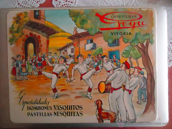 Cajas y cajitas met&aacute;licas: caja met&aacute;lica confiter&iacute;as goya, buen estado