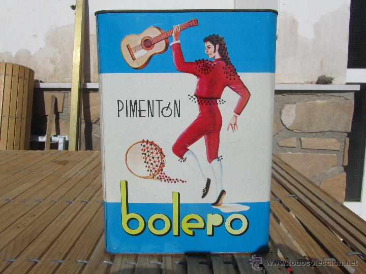 Cajas y cajitas met&aacute;licas: LATA DE PIMENTON BOLERO - Foto 1