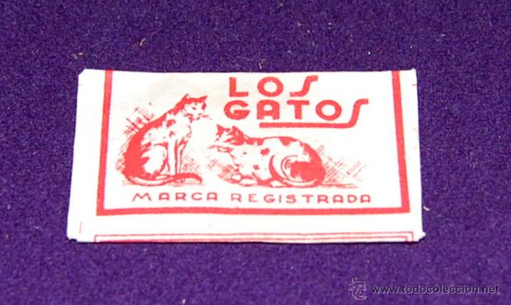 Cajas y cajitas met&aacute;licas: SOBRE DE ESPECIAS. LOS GATOS. AZAFRAN PURO. CEFERINO ESCOLANO. 15 CENTIMOS. A&Ntilde;OS 40.