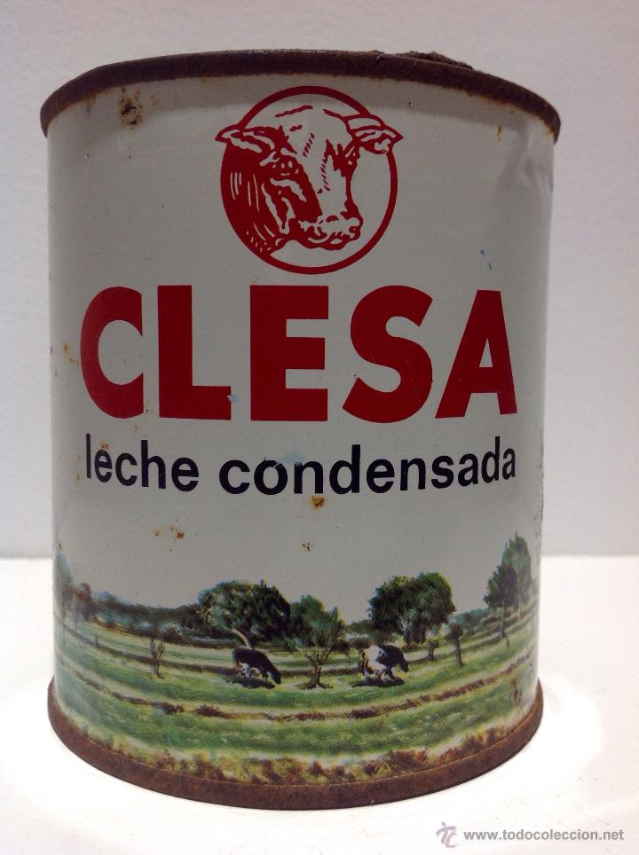 Casse e cassette metalliche: ANTIGUO BOTE-LATA DE LECHE *CLESA* LECHE CONDENSADA, 740 grms. A&Ntilde;OS 60-70