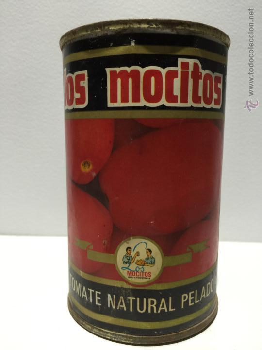 Cajas y cajitas met&aacute;licas: ANTIGUA LATA DE CONSEVAS * LOS MOCITOS * TOMATE AL NATURAL,MARIN MONTEJANO,LORQUI, MURCIA A&Ntilde;O 1988