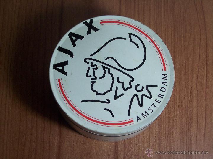 Cajas y cajitas met&aacute;licas: CAJITA METALICA AJAX - AMSTERDAM (CONTENIA CARAMELOS)