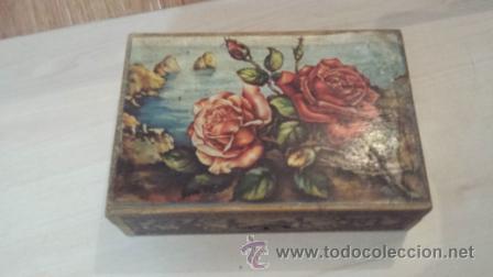 Cajas y cajitas met&aacute;licas: JOYERO CAJA MADERA