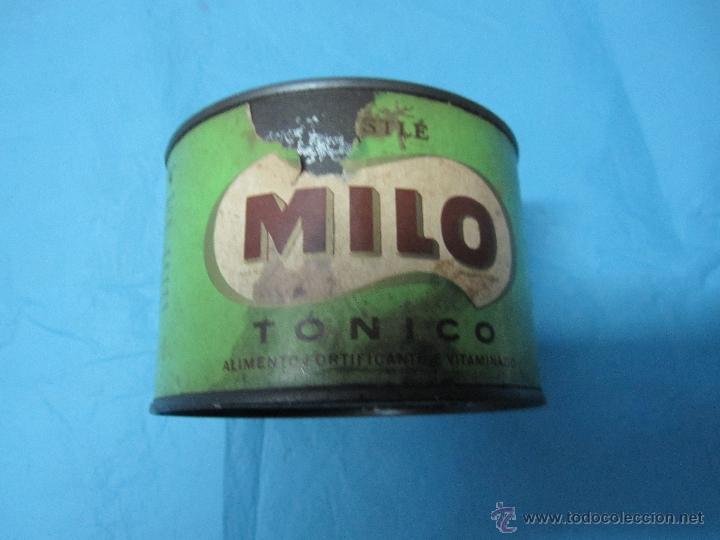 Bo&icirc;tes et petites bo&icirc;tes m&eacute;talliques: ANTIGUO BOTE LATA CAJA TONICO MILO NESTLE AVANCA PORTUGAL VITAMINADO ALIMENTO FORTIFICANTE