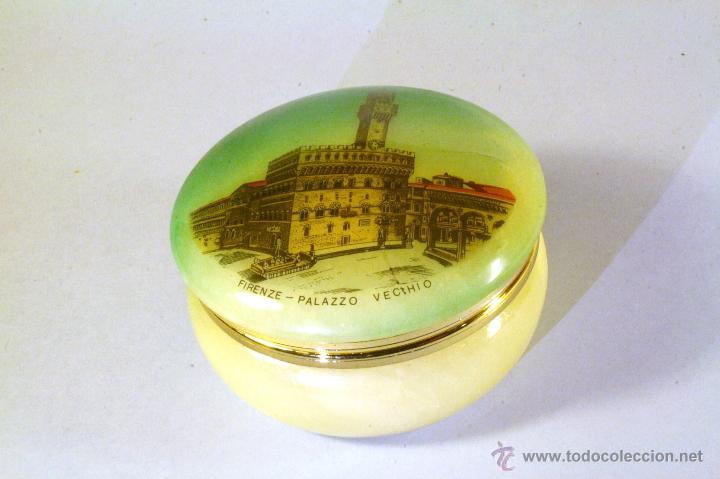 Cajas y cajitas met&aacute;licas: Cajita joyero Ponte Palazzo Vechio Firenze (8cm di&aacute;metro)