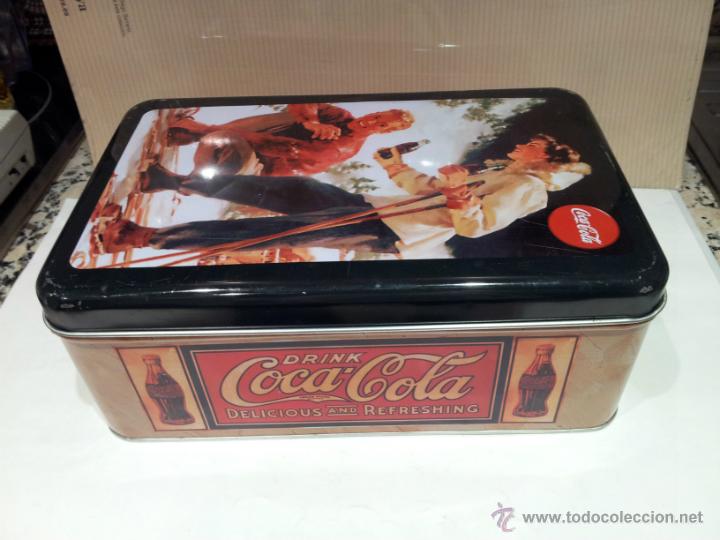 Bo&icirc;tes et petites bo&icirc;tes m&eacute;talliques: caja metalica de cocacola perfecto estado ver fotos