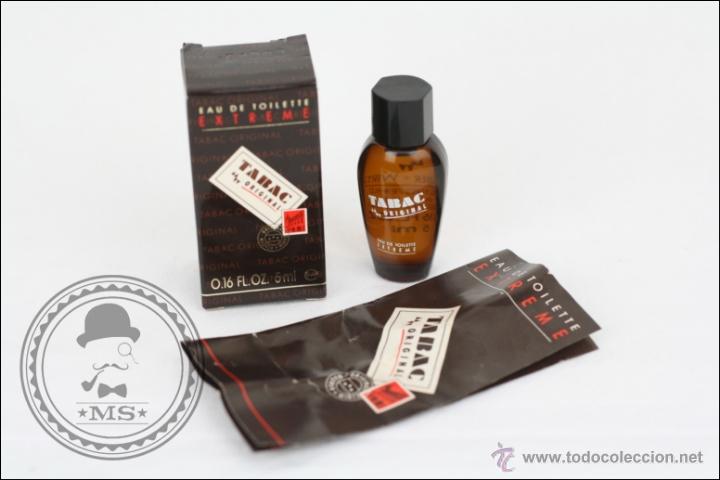 Blechdosen und Kisten: Botella en Miniatura de Eau de Toilette Tabac Original - 5 Ml - Llena - Medidas 6 Cm Altura