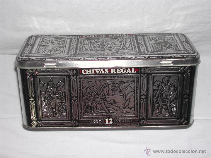 Cajas y cajitas met&aacute;licas: Lata / Caja de Metal de CHIVAS REGAL 12 A&Ntilde;OS.
