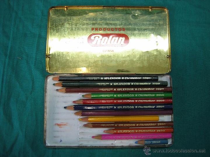 Cajas y cajitas met&aacute;licas: Caja de l&aacute;pices de colegio Splendor - Foto 2