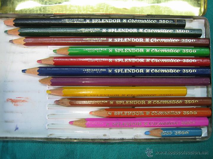 Cajas y cajitas met&aacute;licas: Caja de l&aacute;pices de colegio Splendor - Foto 3