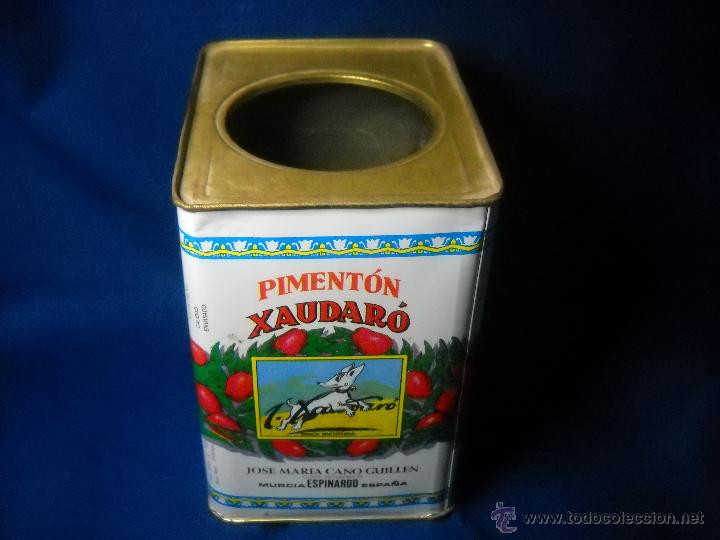 Cajas y cajitas met&aacute;licas: LATA DE PIMENTON XAUDARO - Foto 2