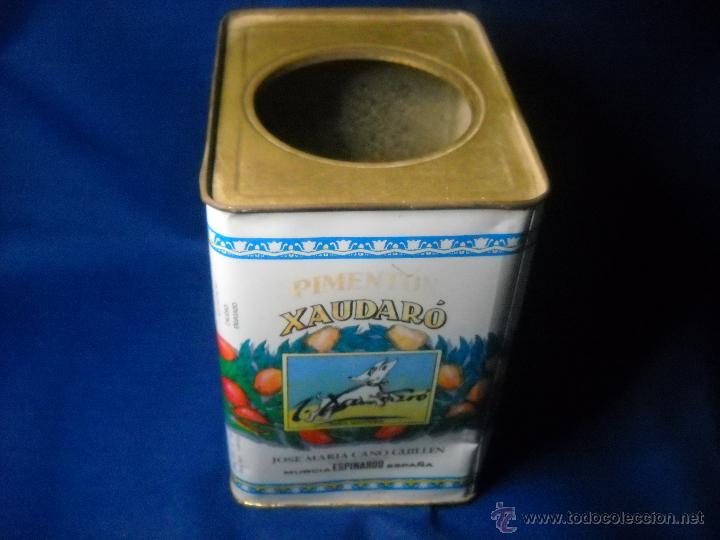 Cajas y cajitas met&aacute;licas: LATA DE PIMENTON XAUDARO - Foto 3