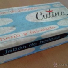 Cajas y cajitas metálicas: CAJA DE CARTON VACIA JABON DE BELLEZA CUTINA GOTA DE AMBAR HENO Y LAVANDA