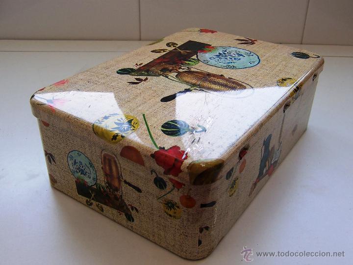 Cajas y cajitas met&aacute;licas: CAJA ANTIGUA HOJALATA MASSILLY FABRICADA EN FRANCIA