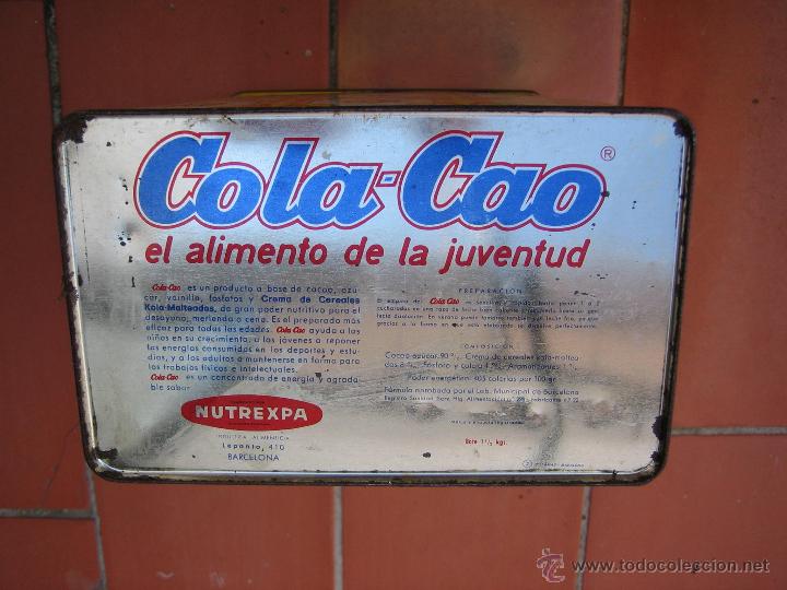 Cajas y cajitas met&aacute;licas: Antigua Caja de Cola cao - Foto 5