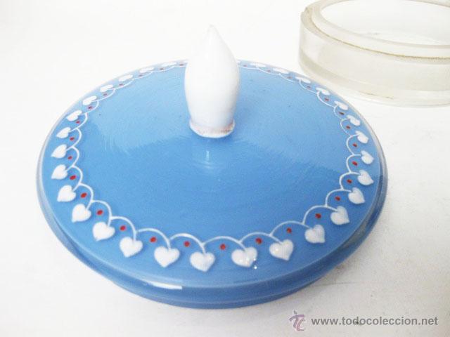 Cajas y cajitas met&aacute;licas: 3 TAPAS DE CRISTAL ANTIGUAS - Foto 2