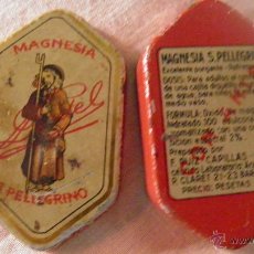 Cajas y cajitas metálicas: MAGNESIA S.PELLEGRINO, BARCELONA, CAJA METAL DOS PIEZAS 55X33 MM.