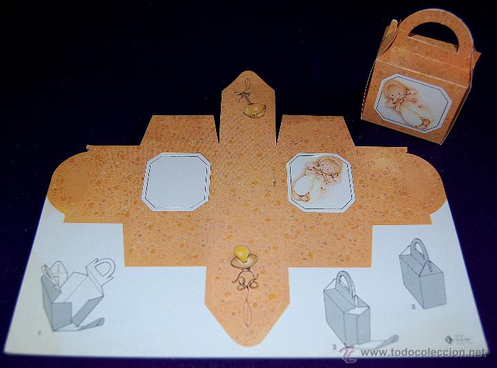 Cajas y cajitas met&aacute;licas: 10 ANTIGUAS LAMINAS DE CAJITAS DE CARTON TROQUELADAS. CAJA RECORDATORIO. NACIMIENTO,BAUTIZO,INFANTIL