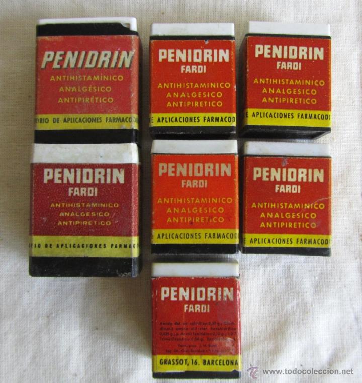 Casse e cassette metalliche: 7 cajas pl&aacute;stico de Penidrin a&ntilde;os 60