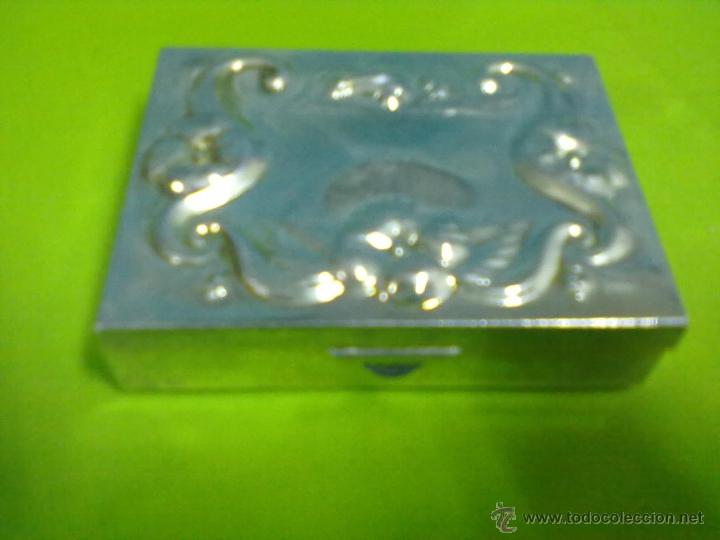 Cajas y cajitas met&aacute;licas: JOYERO PLATEADO. - Foto 1