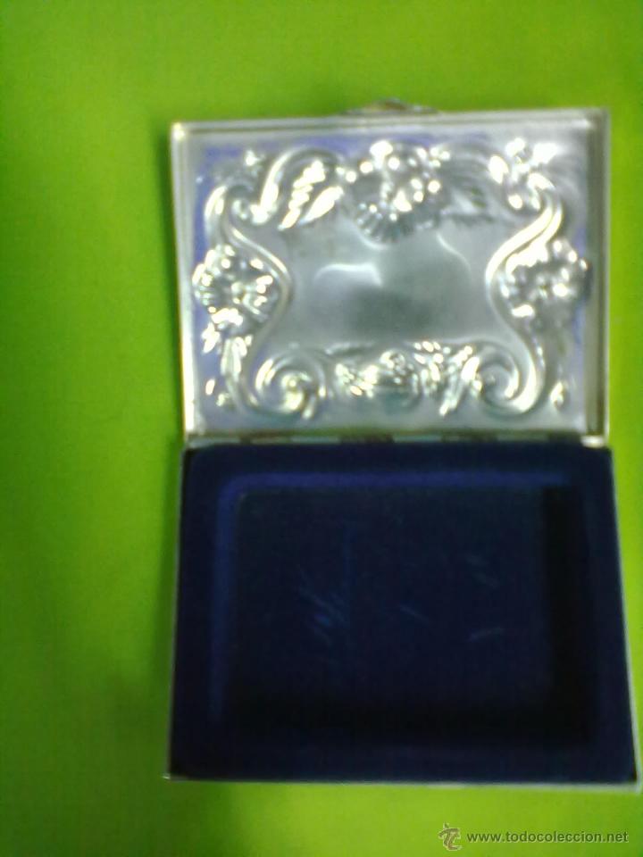 Cajas y cajitas met&aacute;licas: JOYERO PLATEADO. - Foto 4