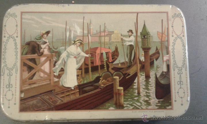 Caixas e caixinhas met&aacute;licas: Venecia. Jalea de membrillo Santa filomena. Mariano Reina. Puente Genirl. G de Andres Badalona