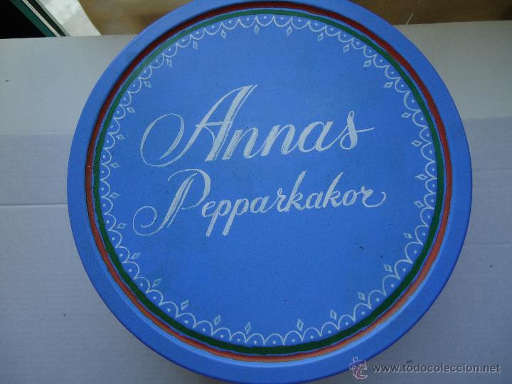 Cajas y cajitas met&aacute;licas: CAJA MET&Aacute;LICA REDONDA, ANNA&acute;SUECIA. MIDE. EN REDONDO, 20CTS Y DE ALTO 9,CTS, .