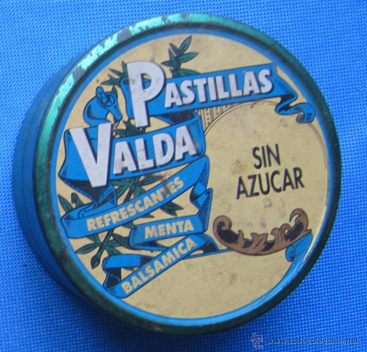 Cajas y cajitas met&aacute;licas: CAJA MET&Aacute;LICA PASTILLAS VALDA SIN AZUCAR.