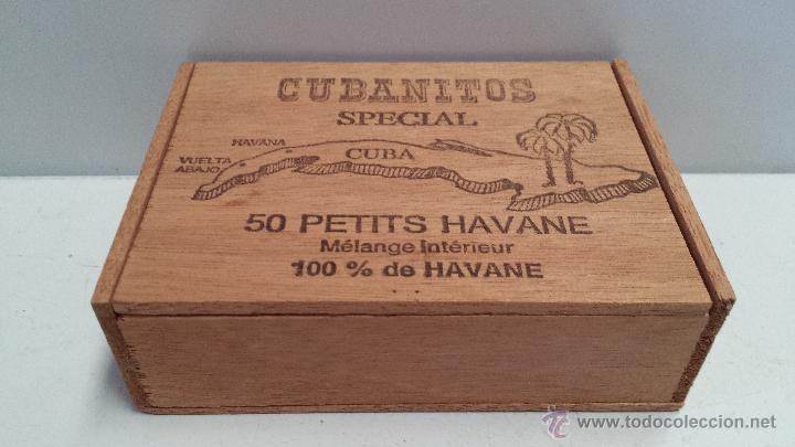 Cajas y cajitas met&aacute;licas: CAJA PUROS - 50 HABANOS PEQUE&Ntilde;OS - CUBANITOS ESPECIALES - CUBA