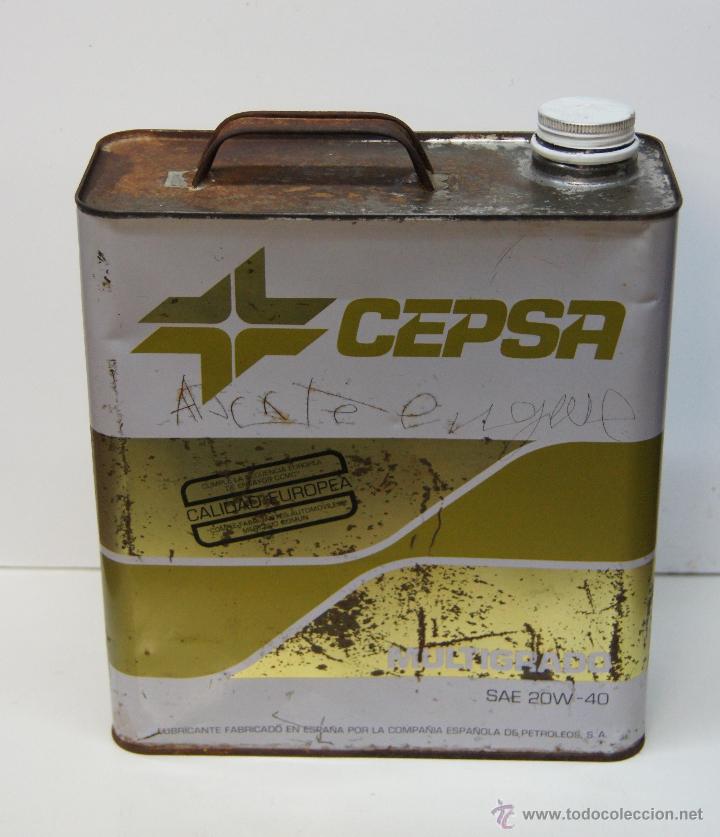 Cajas y cajitas met&aacute;licas: LATA ACEITE CEPSA - Foto 1