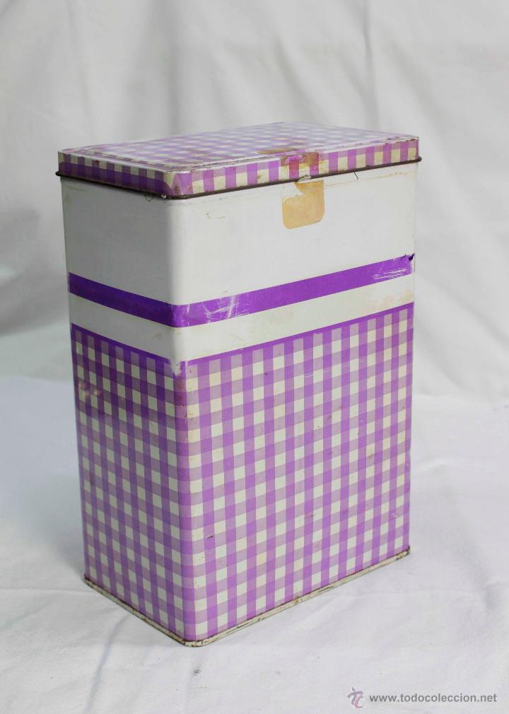 Cajas y cajitas met&aacute;licas: caja cuadritos colacao - Foto 1