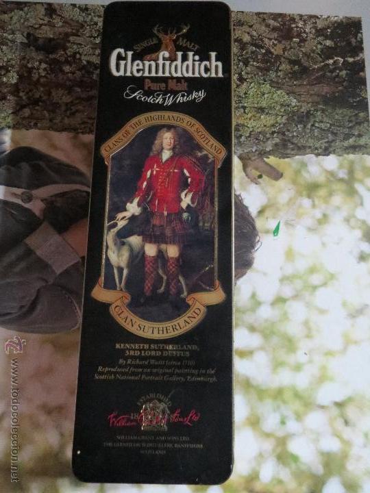 Cajas y cajitas met&aacute;licas: CAJA METALICA GLENFIDDICH PURE MALT LITOGRAFIADA