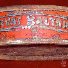 Cajas y cajitas metálicas: ANTIGUA CAJA DE LATA DE SARDINAS BALTAR PONTEVEDRA