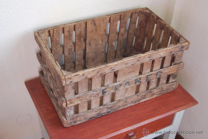 cajas madera fruta antiguas - Compra venta en todocoleccion