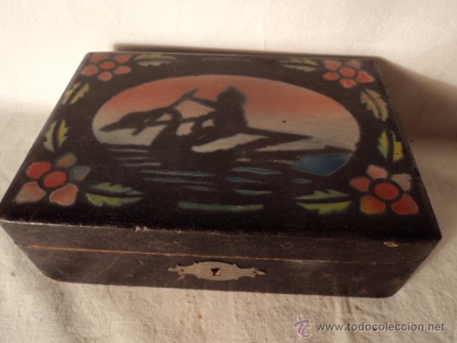 Cajas y cajitas met&aacute;licas: ANTIGUA CAJA CAJITA MADERA PEINADOR NI&Ntilde;A NI&Ntilde;OS EPOCA ART-DECO ORIGINAL 1915/20, 12X17