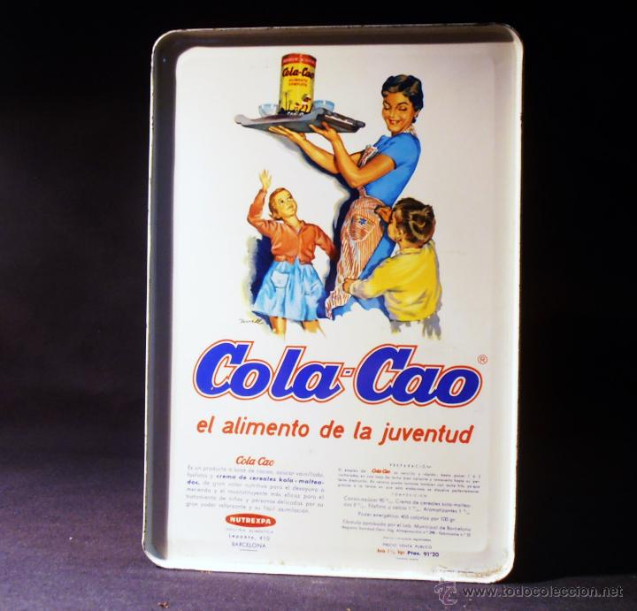 Cajas y cajitas met&aacute;licas: LATA DE COLA CAO ANTIGUA - Foto 2