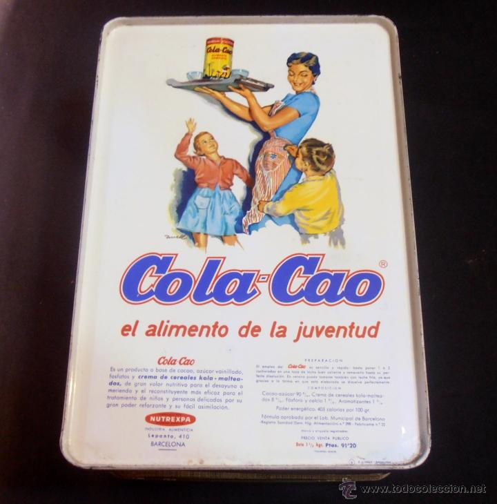 Cajas y cajitas met&aacute;licas: LATA DE COLA CAO ANTIGUA - Foto 5
