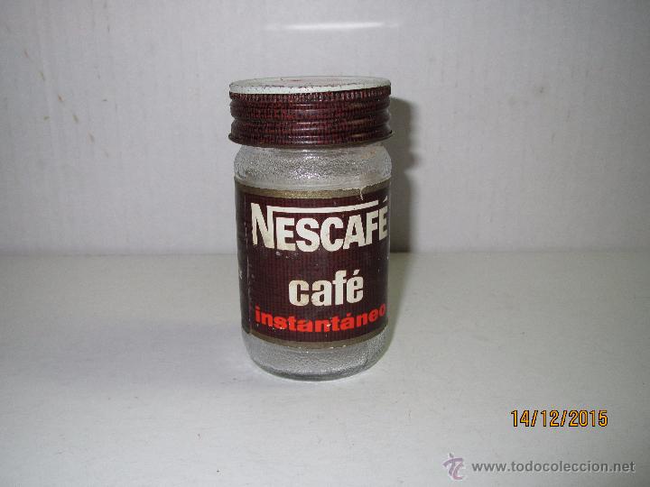 Blechdosen und Kisten: Antiguo Bote de 25 gm. de NESCAF&Eacute; de Cristal y Tapa de Chapa Litografiada