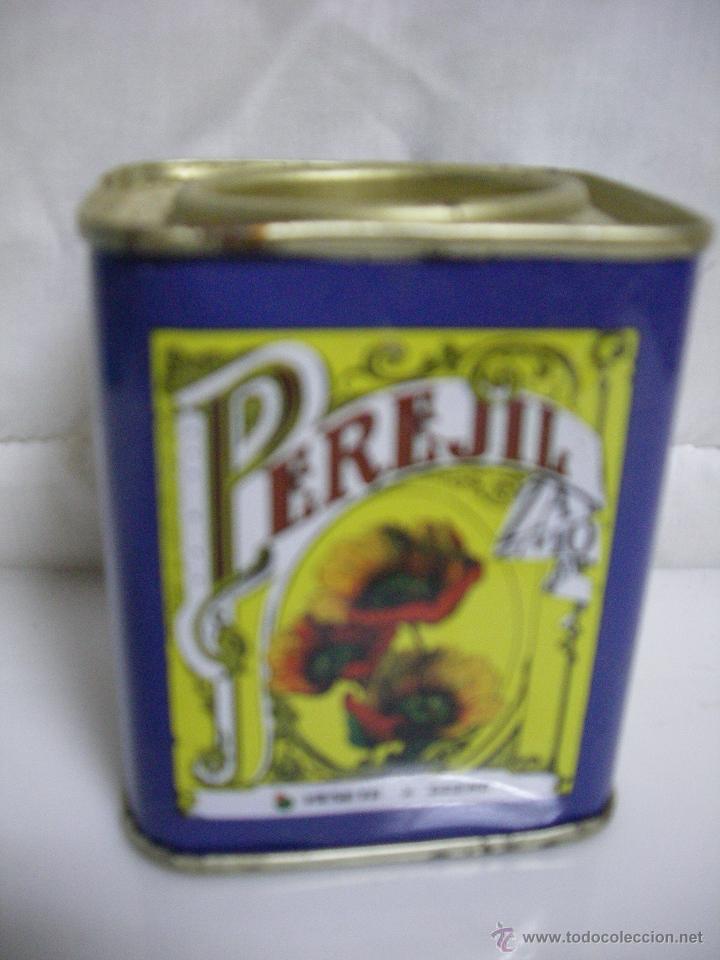 Cajas y cajitas met&aacute;licas: LATA METAL DE ESPECIES *** PEREJIL *** ZAMORA (MESETA DEL DUERO)