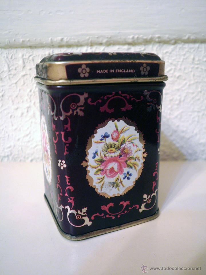 Cajas y cajitas met&aacute;licas: Lote 5 cajitas antiguas de t&eacute; - Foto 4