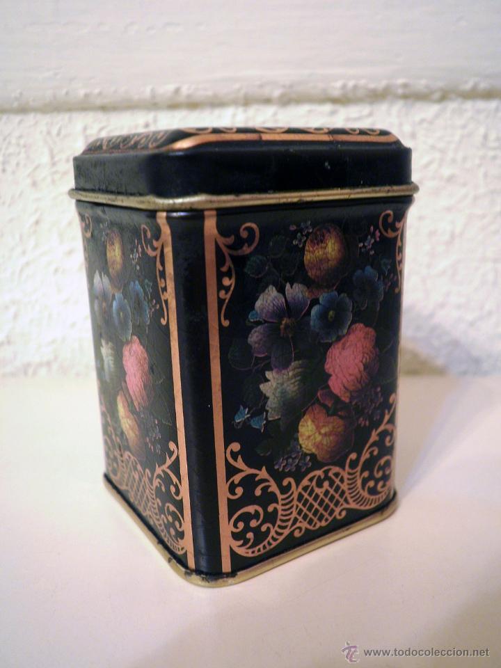 Cajas y cajitas met&aacute;licas: Lote 5 cajitas antiguas de t&eacute; - Foto 5