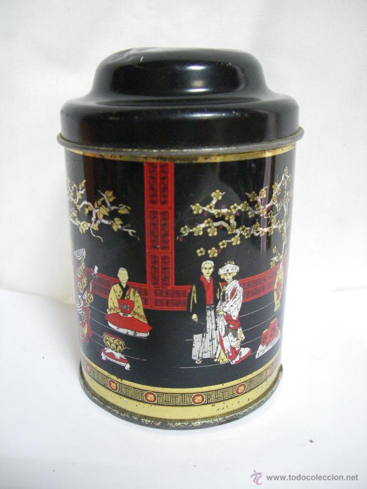 Cajas y cajitas met&aacute;licas: VINTAGE *** PRECIOSA CAJITA / LATA METAL DE COLECCI&Oacute;N *** MODELO: ESCENA ORIENTAL ***