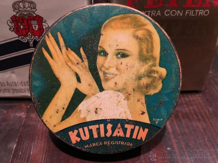 Cajas y cajitas met&aacute;licas: ANTIGUA LATA DE CREMA KUTISATIN