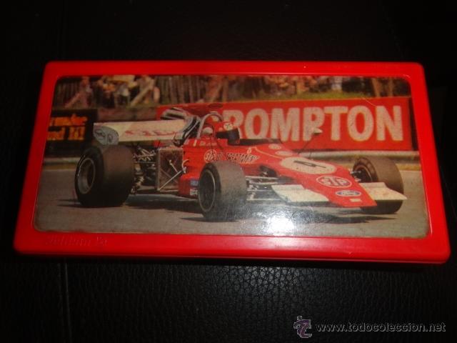 Cajas y cajitas met&aacute;licas: ESTUCHE FORMULA 1 CON MATERIAL ESCOLAR ANTIGUO VER FOTOS