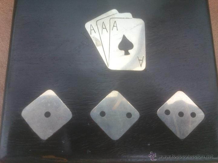 Cajas y cajitas met&aacute;licas: CAJA EN MADERA CON INCRUSTACIONES EN PLATEADO - Foto 2