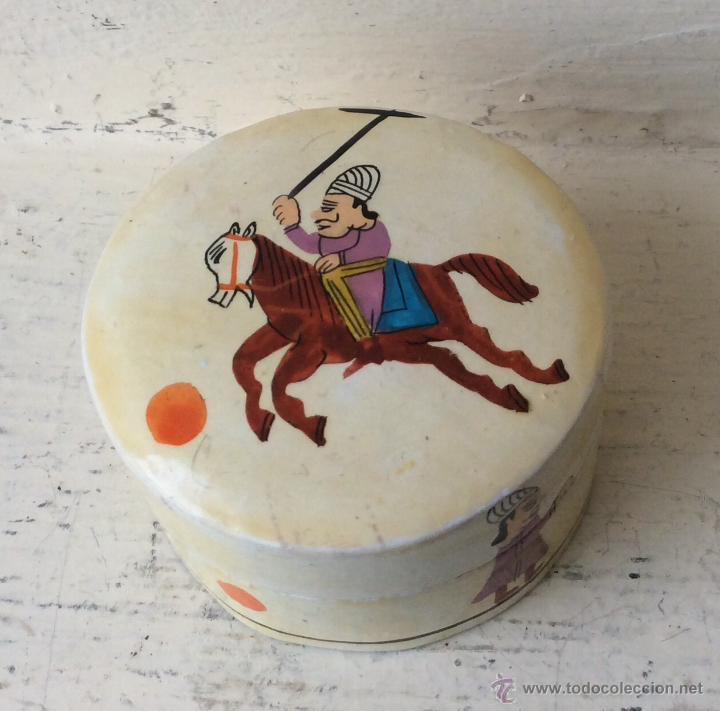 Cajas y cajitas met&aacute;licas: PEQUE&Ntilde;A CAJA DE MADERA DE INDIA HECHA A MANO JUGADOR DE POLO