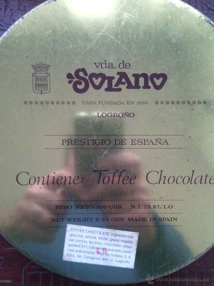 Cajas y cajitas met&aacute;licas: Lote de 2 antiguas cajas de Solano. - Foto 3