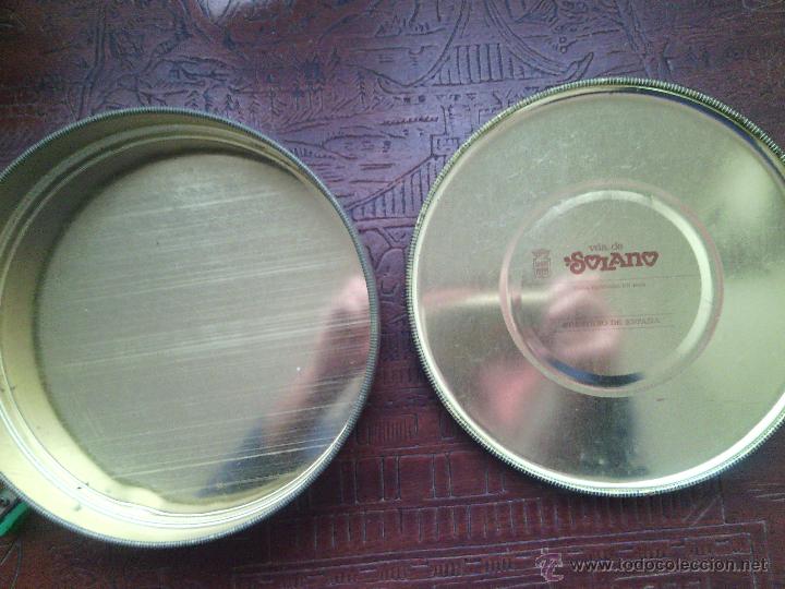 Cajas y cajitas met&aacute;licas: Lote de 2 antiguas cajas de Solano. - Foto 4