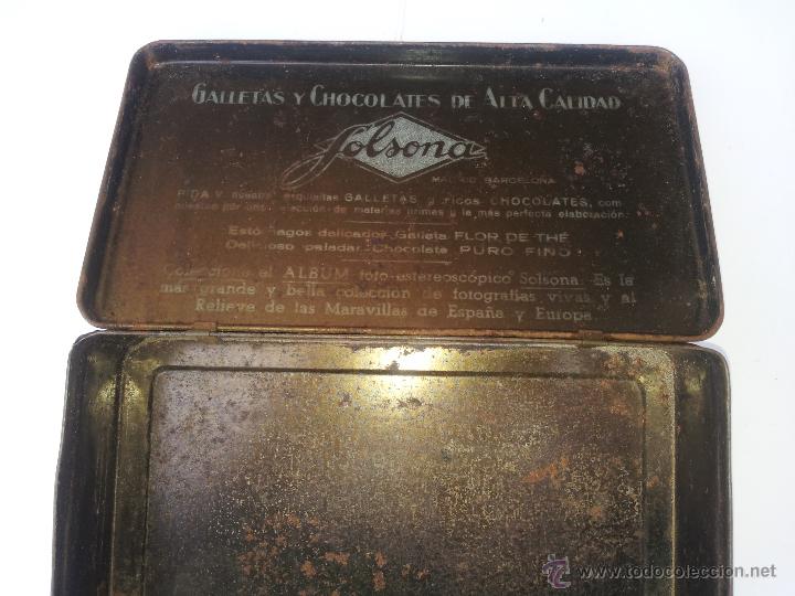 Cajas y cajitas met&aacute;licas: CAJA DE CHOCOLATES SOLSONA - Foto 3